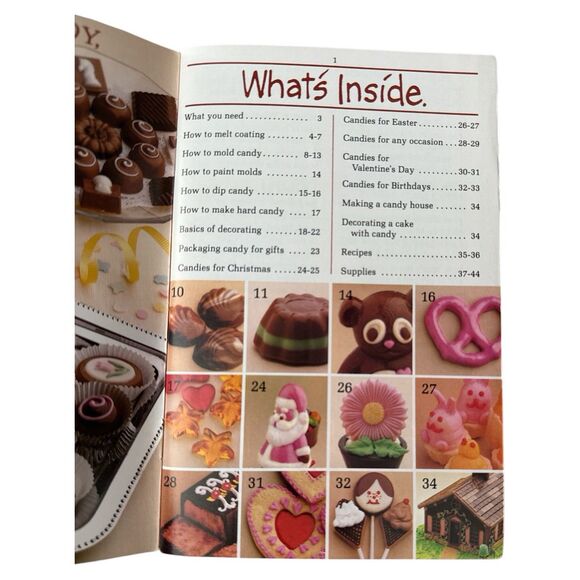 Lot 3 Vintage Candy Making Books Wilton Beginners How to Mold Fancy Recipes - Picture 7 of 7
